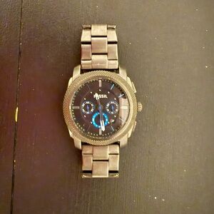 Fossil Chrono Men's Watch in Black and Blue